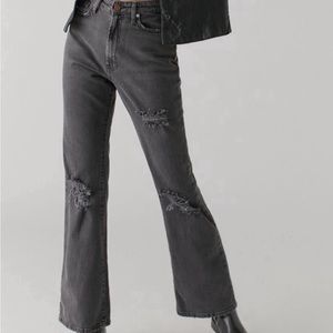 Flares ripped grey jeans form urban outfitters